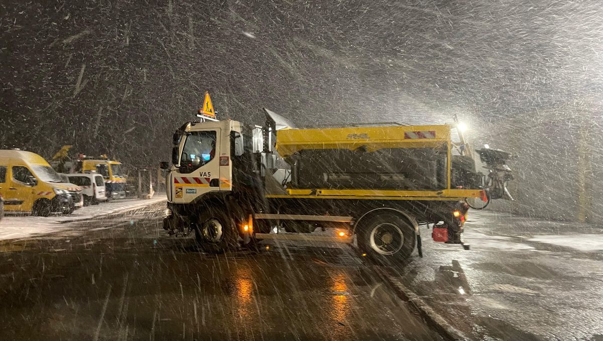 Orchies se prépare à l'hiver avec des déneigeuses en action