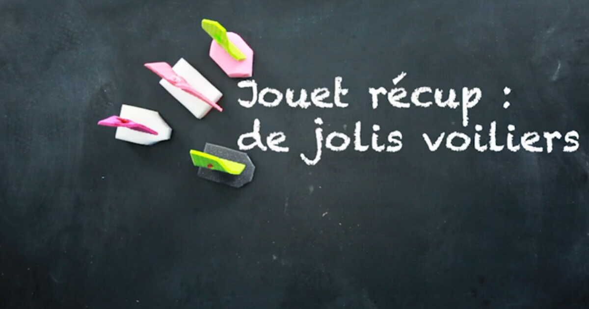 Jouets récup' : des voiliers qui flottent