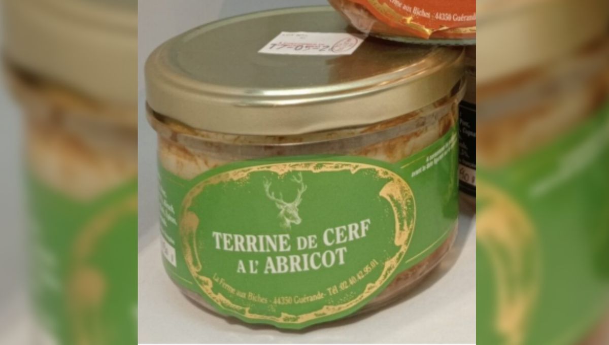 Rappel sanitaire : une terrine de cerf abricot conditionnée à Guérande retirée pour défaut de stérilisation