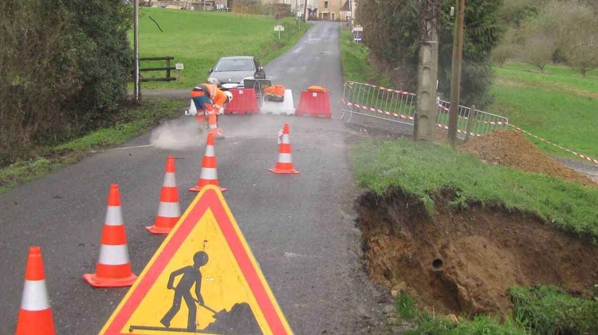 Sarthe : un glissement de terrain prive des habitants d'eau