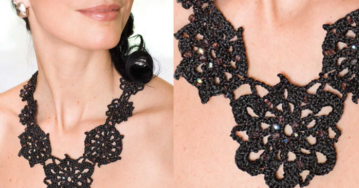 Le charme intemporel du collier en dentelle au crochet