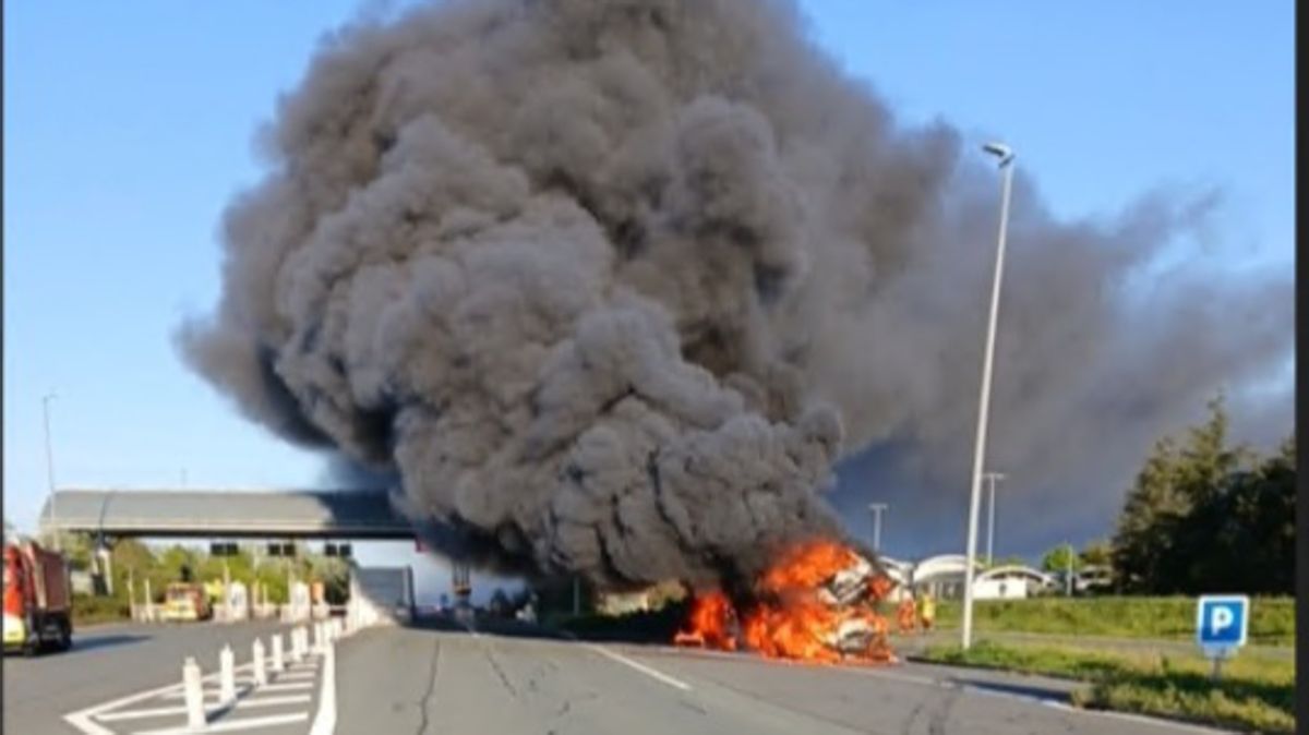 Un incendie de camion paralyse la circulation sur l'A83 à Benet