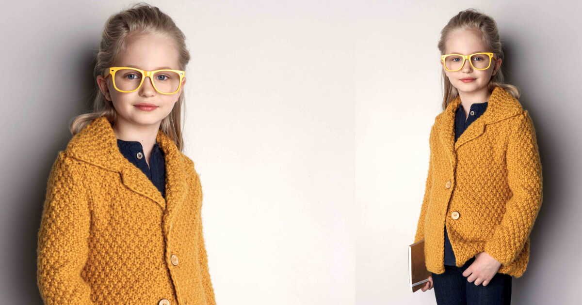 La veste au point de blé : un indispensable du tricot