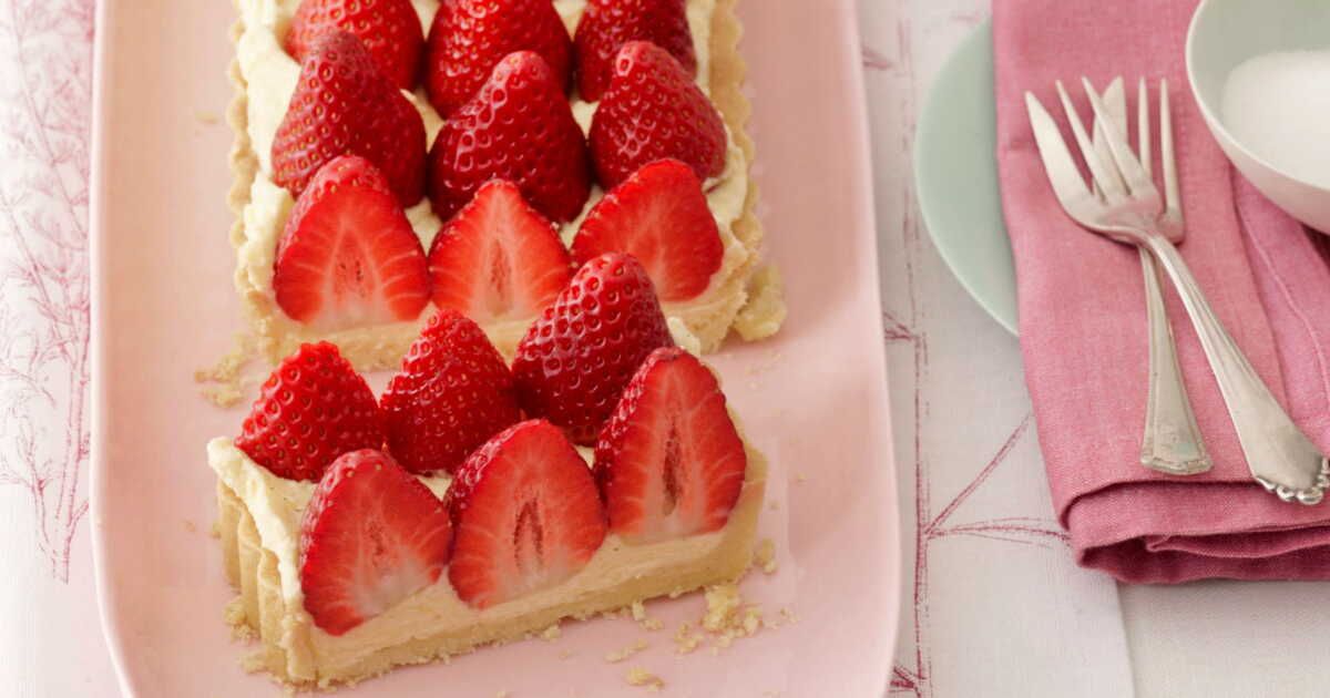 La douce tentation de la tarte aux fraises et crème mousseline