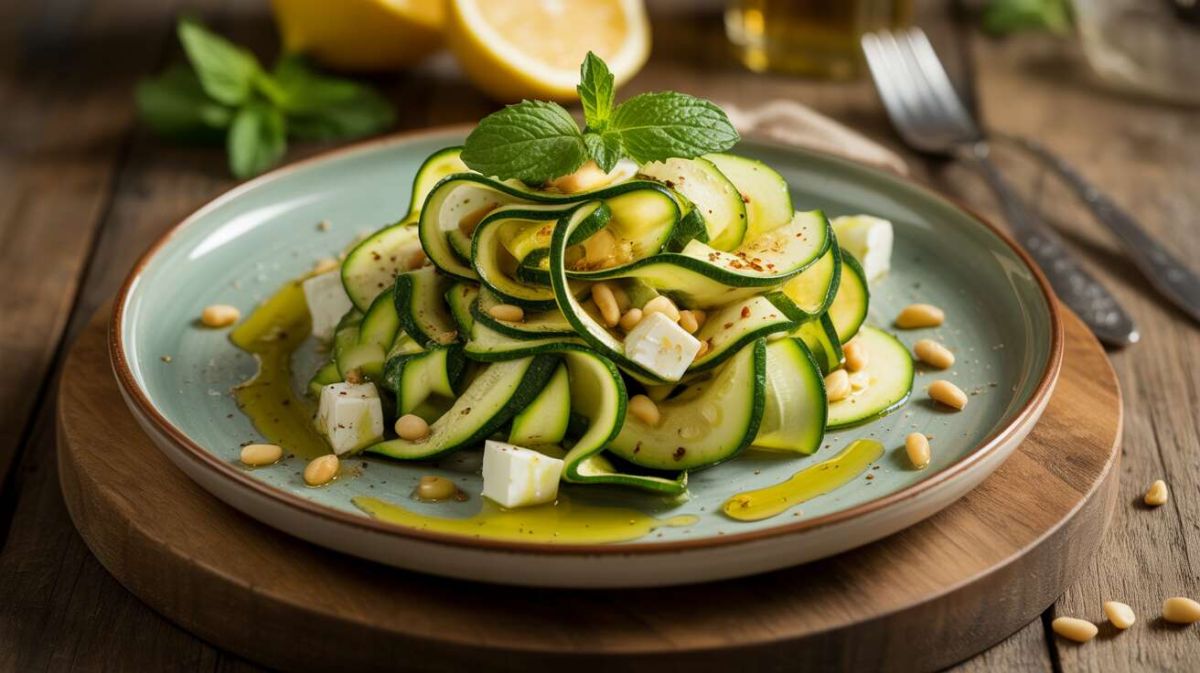 salade de courgettes à la feta : l’incontournable de l’été pour des repas frais