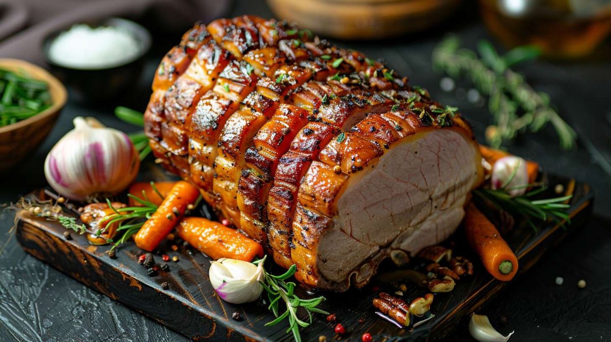 Le goût authentique de la palette de porc fumée au four