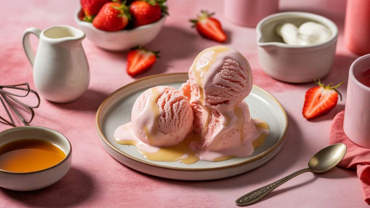 la recette de glace à la fraise qui illumine votre été