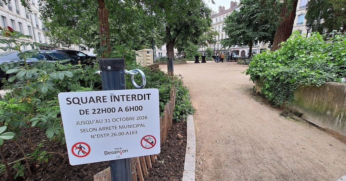 Nouvelles mesures de sécurité pour apaiser le square Saint-Amour à Besançon