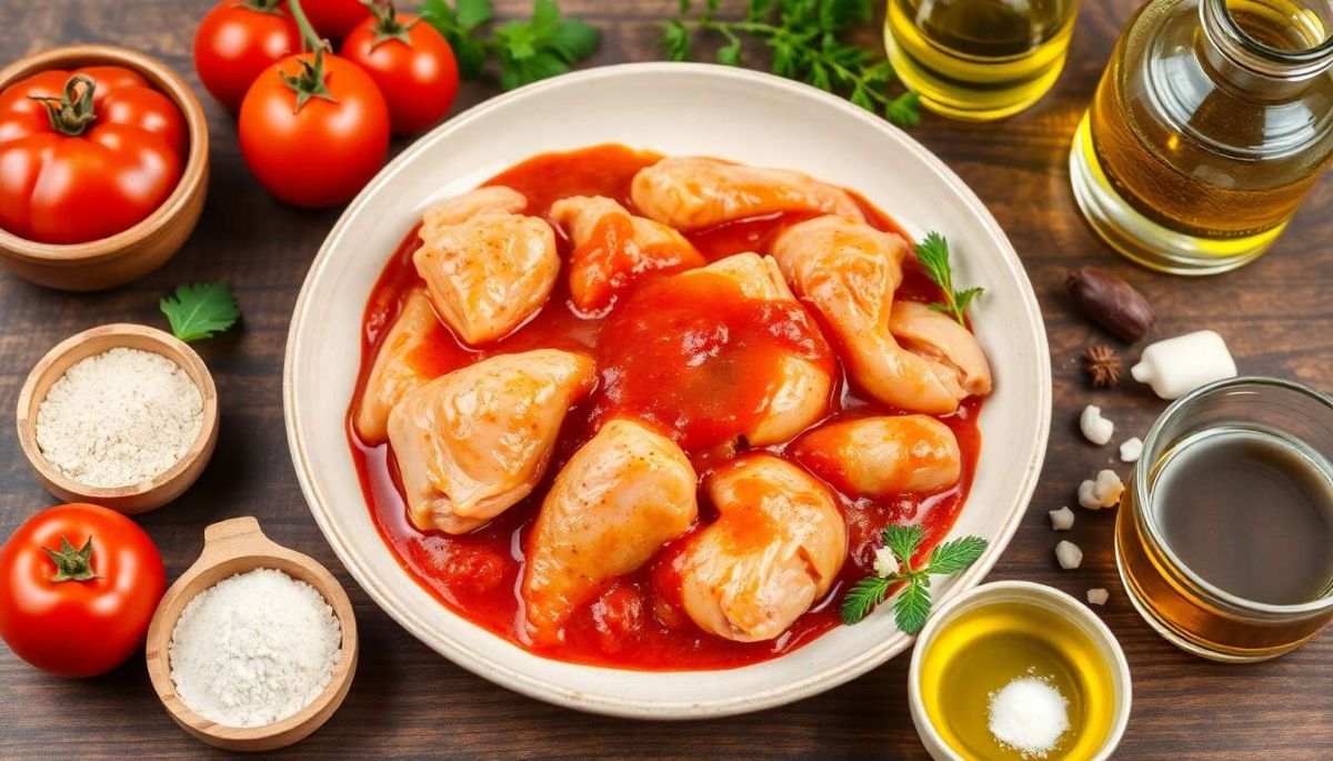 La recette simplifiée du poulet à la sauce tomate pour un repas convivial