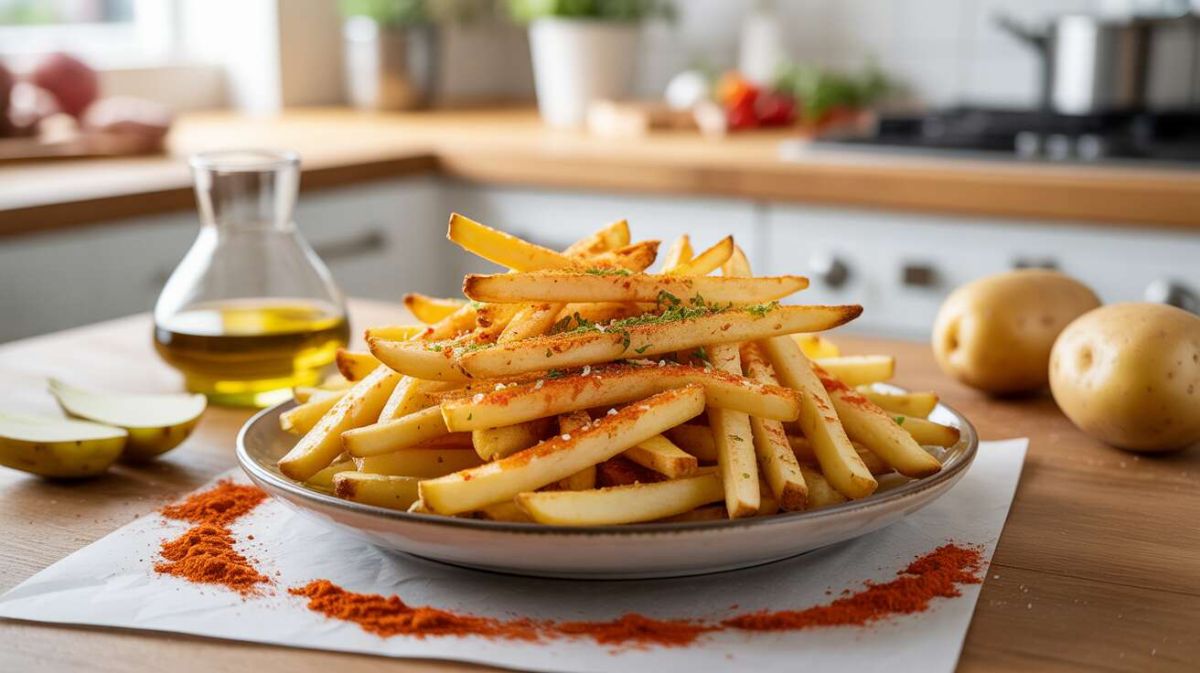 Des frites croustillantes à l'air fryer en un rien de temps