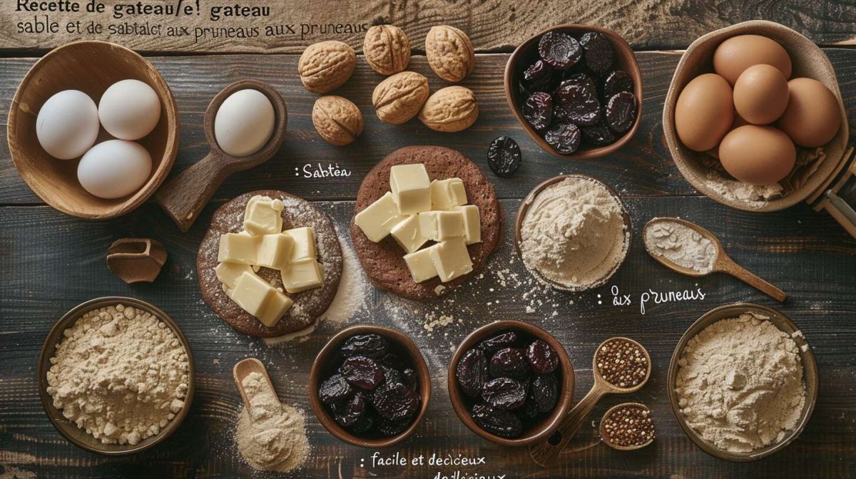 Explorez la simplicité du gâteau sablé aux pruneaux, un délice à partager