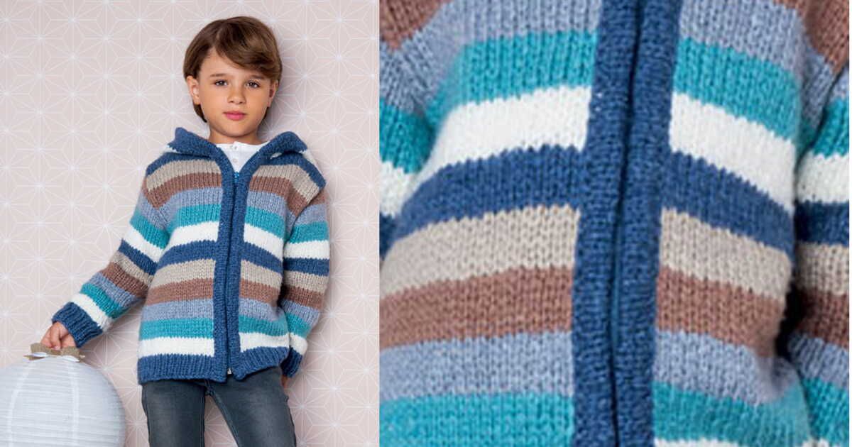 Le gilet à rayures XL : un must-have pour les jeunes garçons