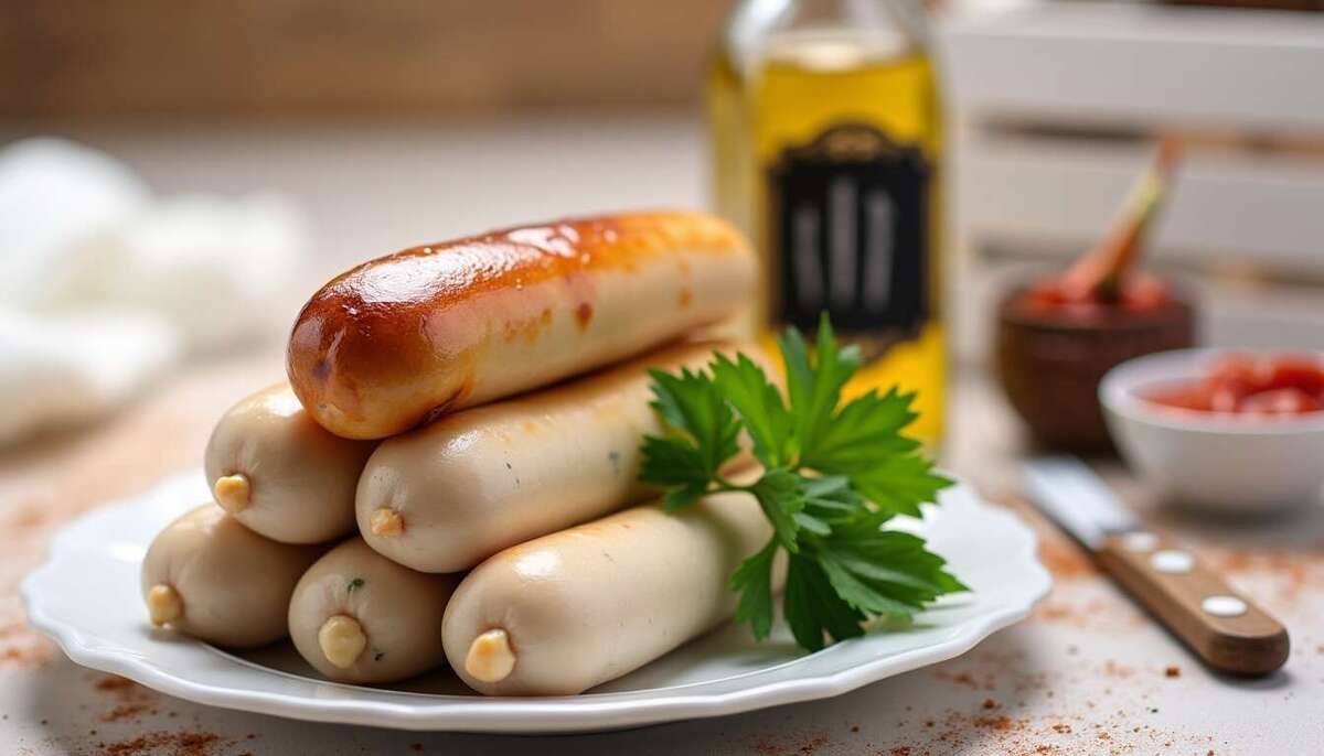 Découvrez le délice des boudins blancs aux oignons poêlés