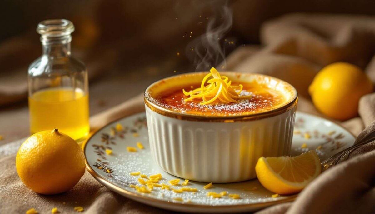 plongez dans la fraîcheur avec la crème brûlée au citron de cyril lignac