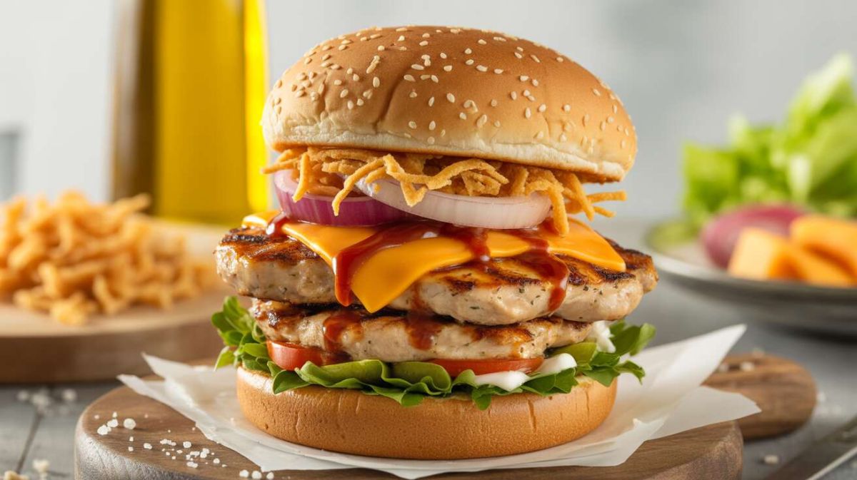 Délicieux burgers au poulet et cheddar pour des moments gourmands