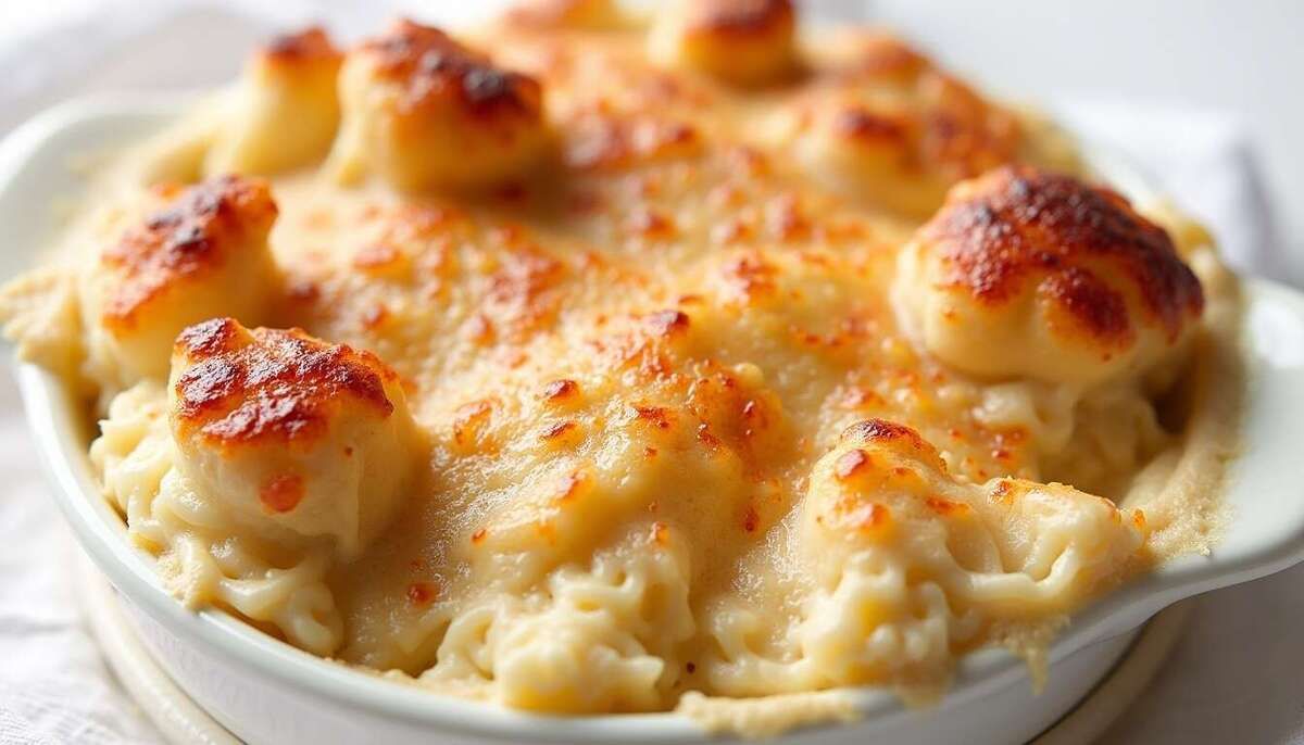 Un gratin de chou-fleur au fromage, réconfort et délice en un plat