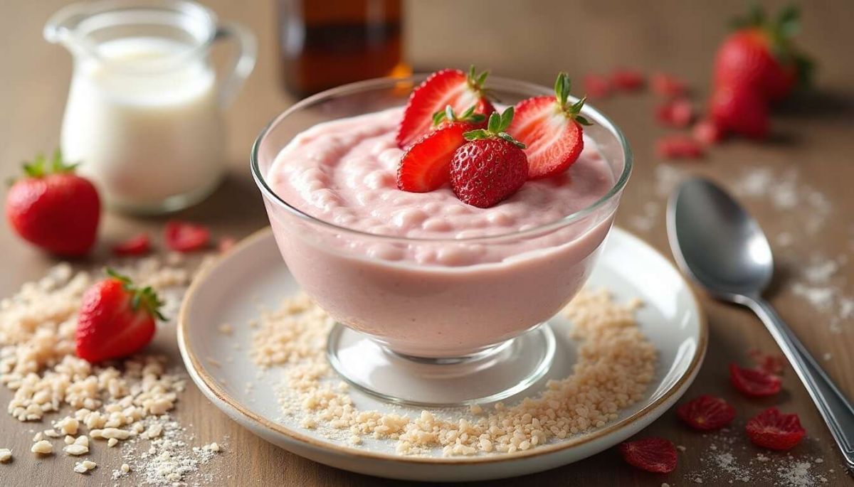 Un riz au lait léger aux fraises pour égayer vos desserts