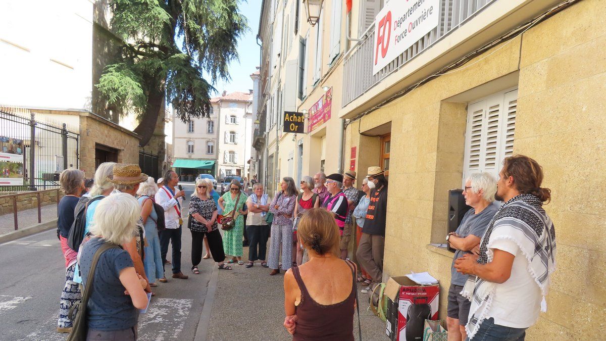 Mobilisation pour la paix : Couserans-Palestine s'exprime à la préfecture