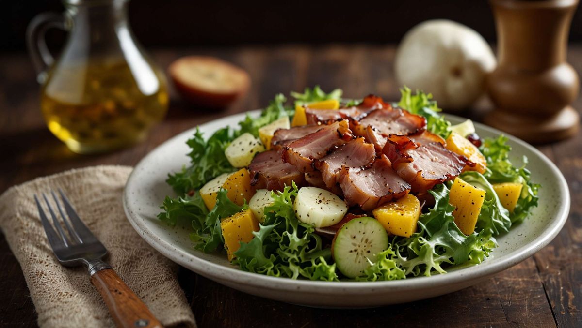 Une salade au lard à la mode ardennaise : un goût authentique à découvrir
