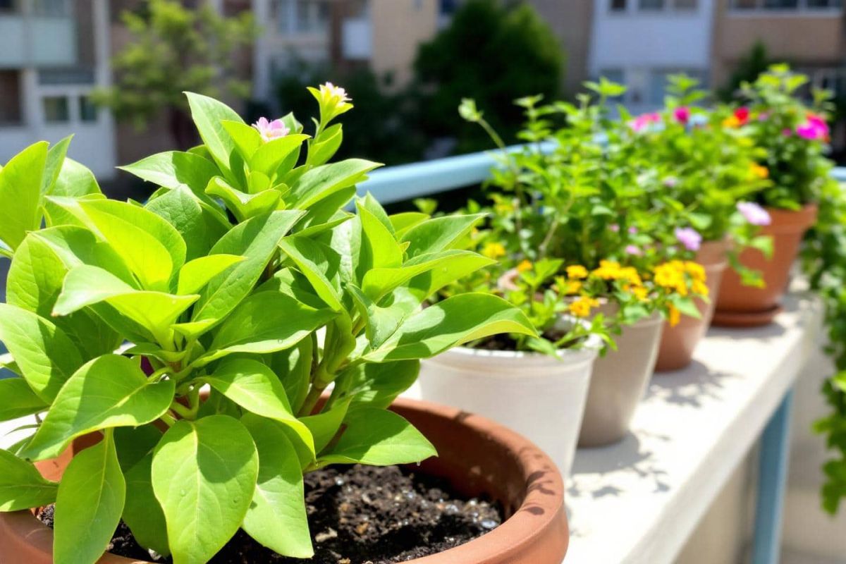 Ne laissez pas vos plantes souffrir : arrosage essentiel pour un balcon fleuri en été