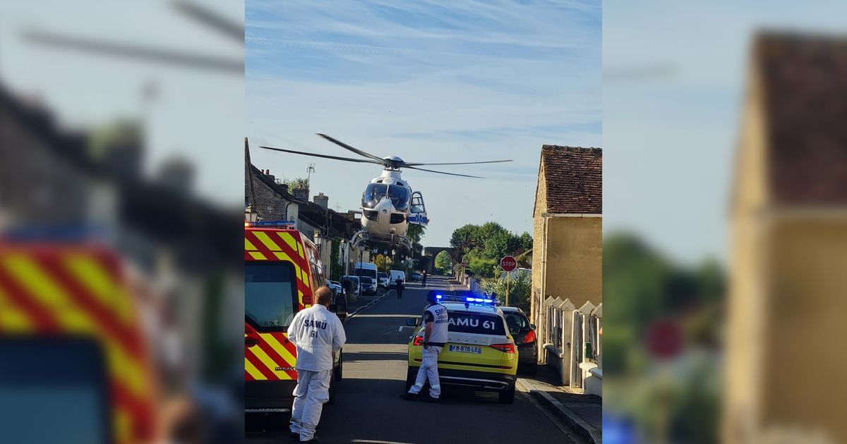 Un hélicoptère du Samu atterrit en pleine ville pour sauver une vie à Bourg-le-Roi
