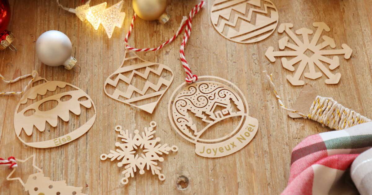 DIY : des suspensions en bois originales pour orner votre sapin de Noël