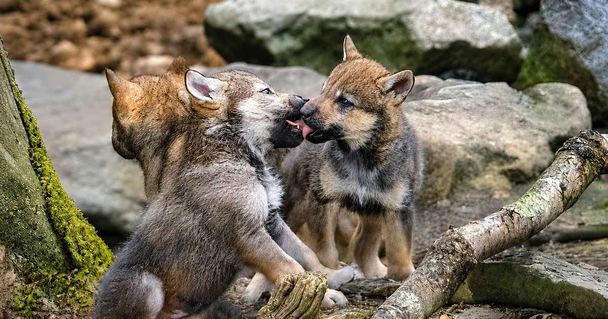 Naissance de six louveteaux : une étape importante pour le domaine zoologique de Pescheray