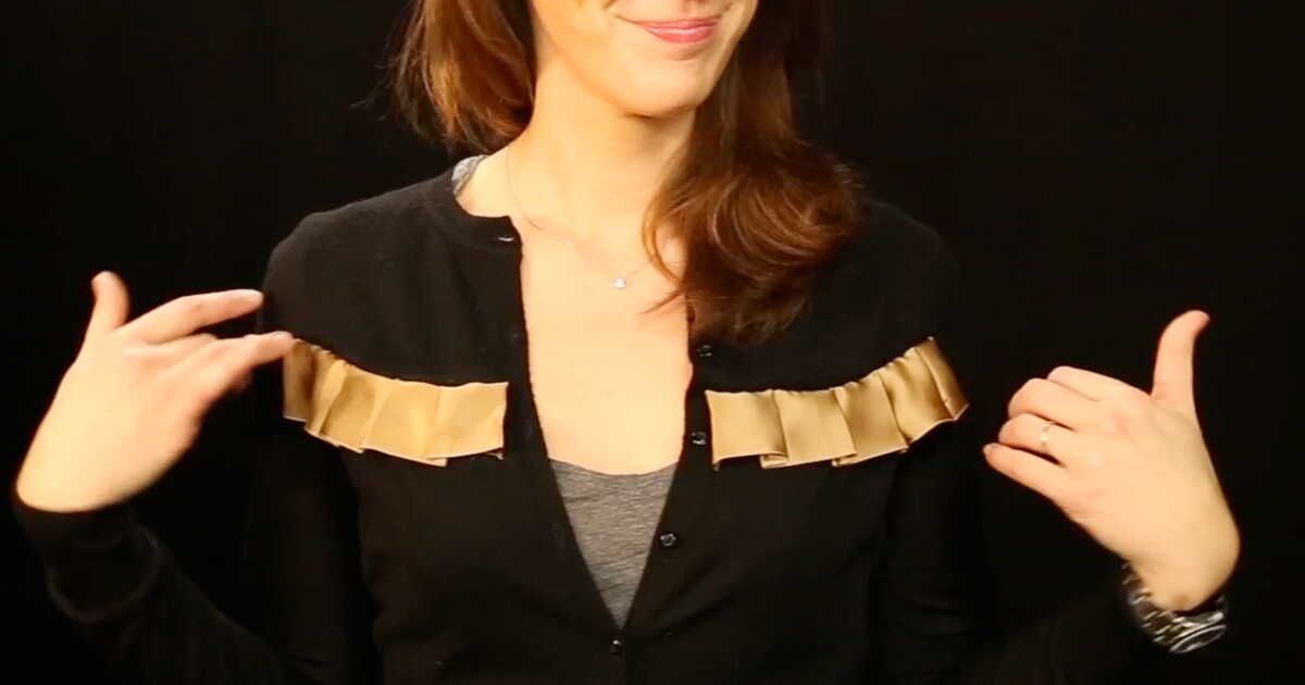 DIY mode facile : du satin pour mon cardigan