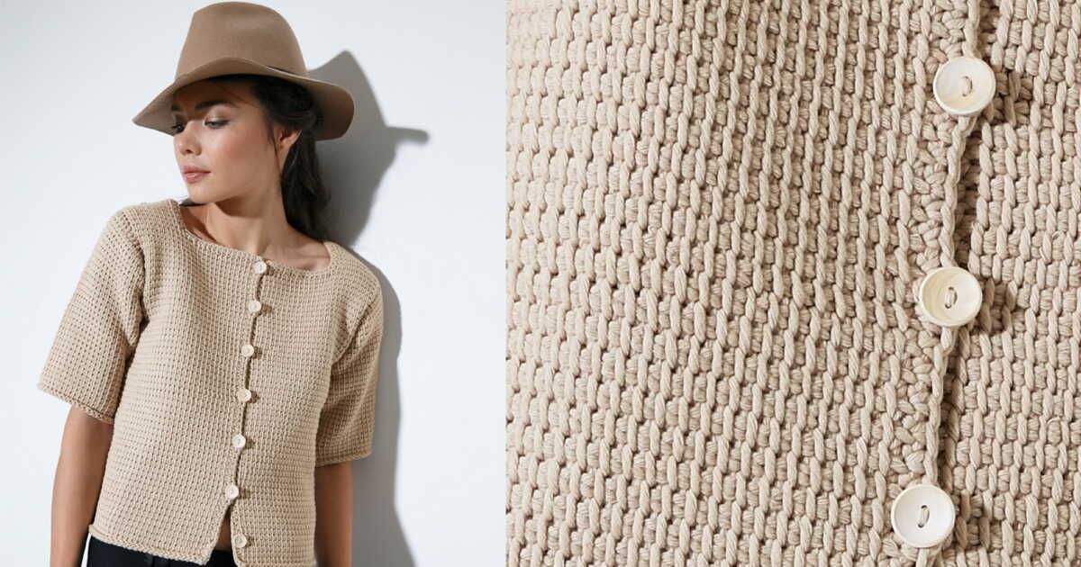 La veste au crochet tunisien