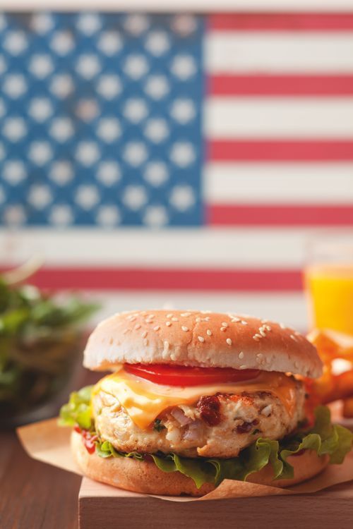 Le burger de poulet maison
