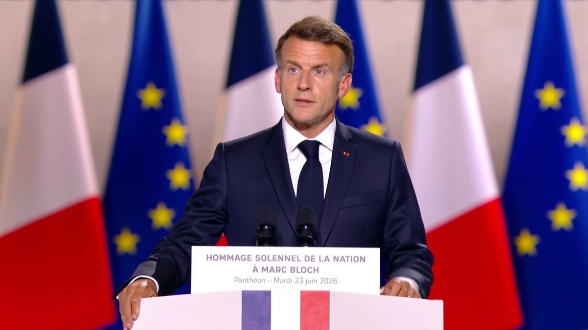 Emmanuel Macron honore Marc Bloch, l'intellectuel résistant, au Panthéon