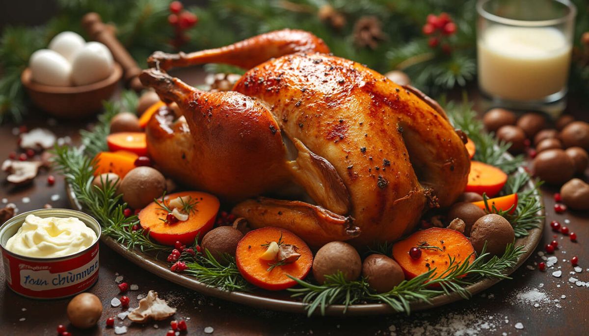 Célébrez Noël avec une pintade farcie aux marrons